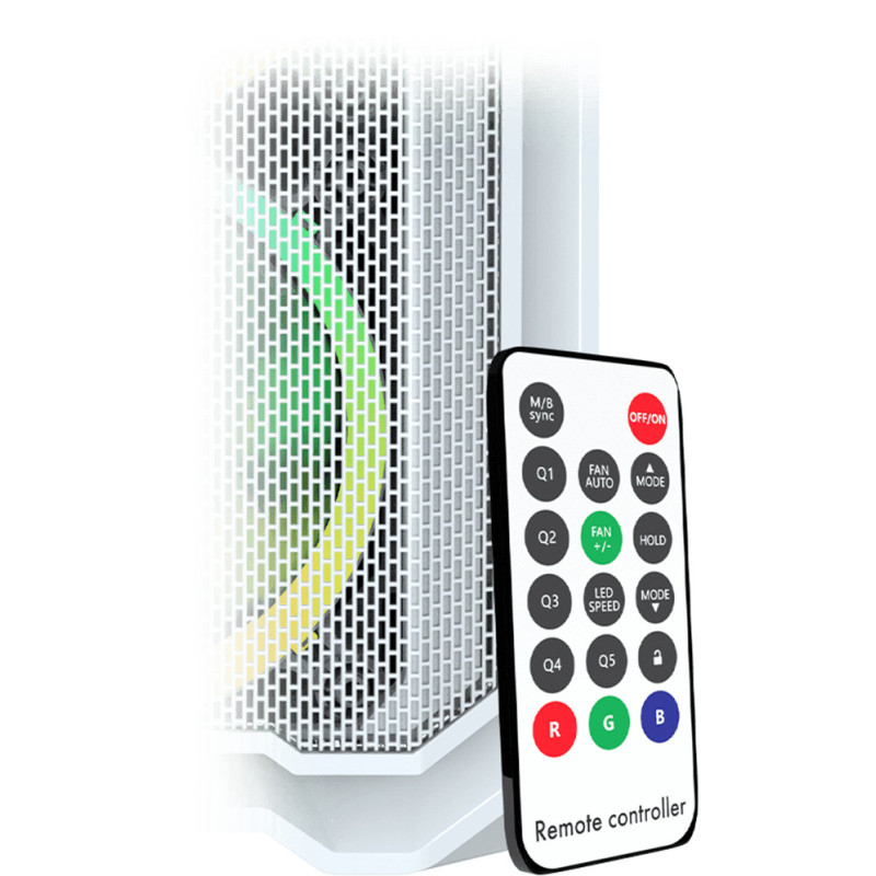 Boitier AQIRYS WEZEN - Mini tour - MATX - 4 Fans - ARGB White Boitier AQIRYS WEZEN - Mini tour - MATX - 4 Fans - ARGB White