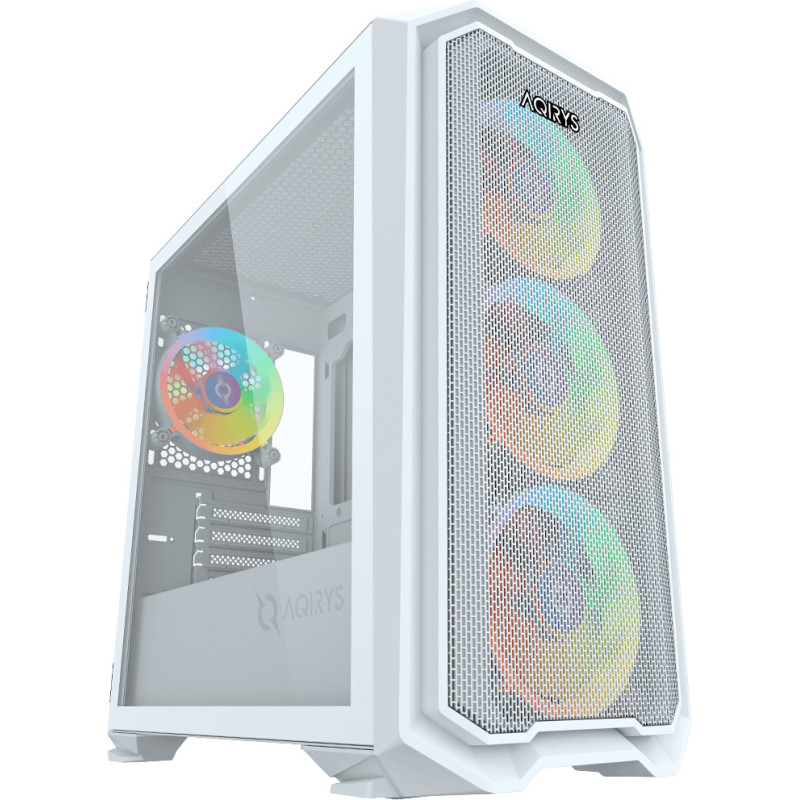 Boitier AQIRYS WEZEN - Mini tour - MATX - 4 Fans - ARGB White