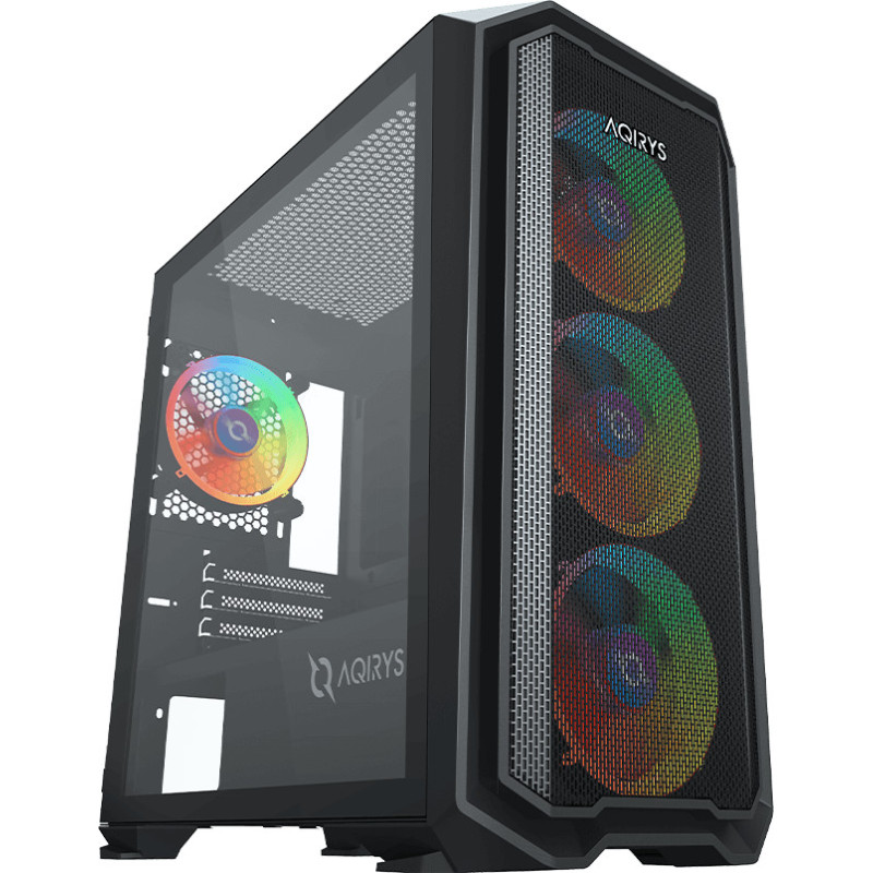 Boitier AQIRYS WEZEN - Mini tour - MATX - 4 Fans - ARGB Black Boitier AQIRYS WEZEN - Mini tour - MATX - 4 Fans - ARGB Black