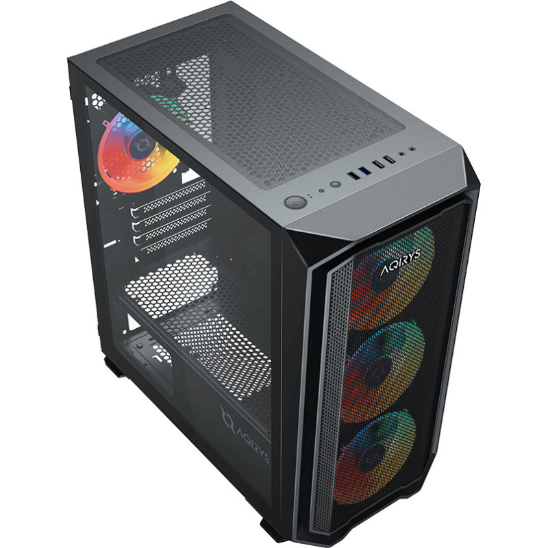 Boitier AQIRYS WEZEN - Mini tour - MATX - 4 Fans - ARGB Black Boitier AQIRYS WEZEN - Mini tour - MATX - 4 Fans - ARGB Black