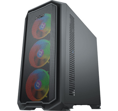 Boitier AQIRYS WEZEN - Mini tour - MATX - 4 Fans - ARGB Black