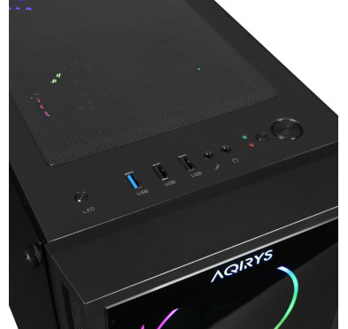 Boitier AQIRYS ANTARES - Midi tour - ATX - 4 Ventilateurs - ARGB Black