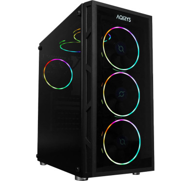 Boitier AQIRYS ANTARES - Midi tour - ATX - 4 Ventilateurs - ARGB Black