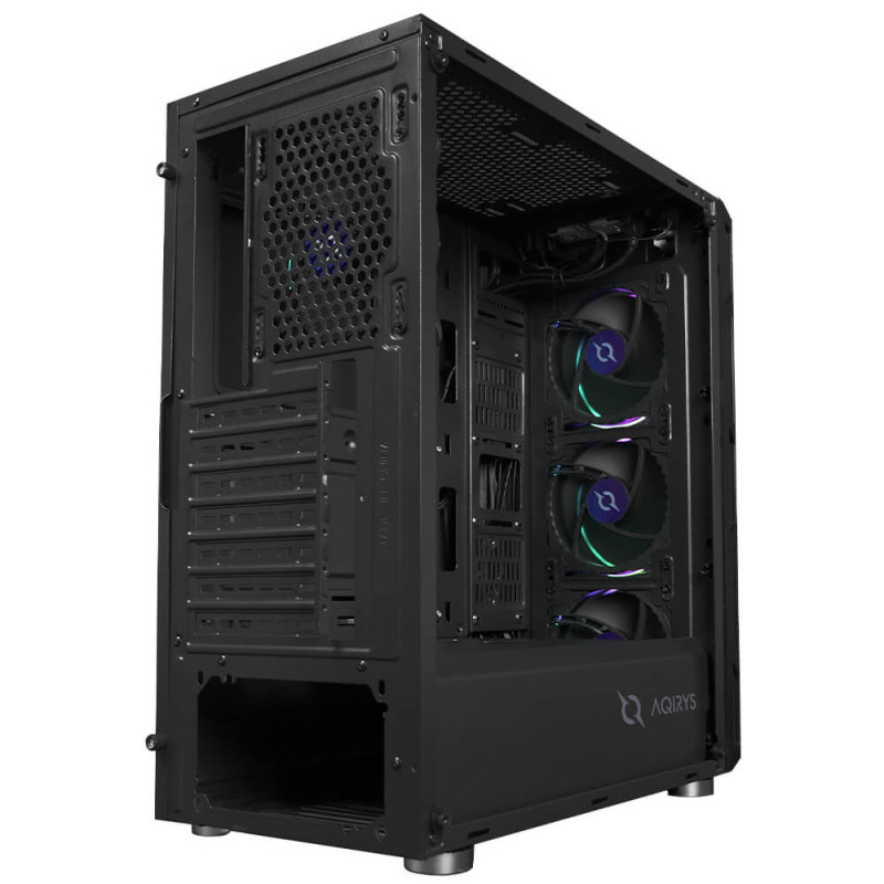 Boitier AQIRYS ANTARES - Midi tour - ATX - 4 Ventilateurs - ARGB Black Boitier AQIRYS ANTARES - Midi tour - ATX - 4 Ventilateurs - ARGB Black