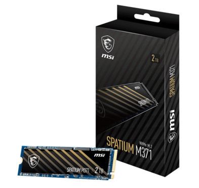 Disque dur interne SSD NVMe M.2 MSI SPATIUM M371 2 To