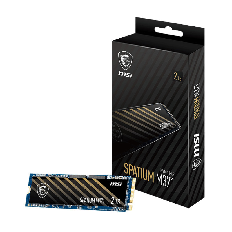 Disque dur interne SSD NVMe M.2 MSI SPATIUM M371 2 To