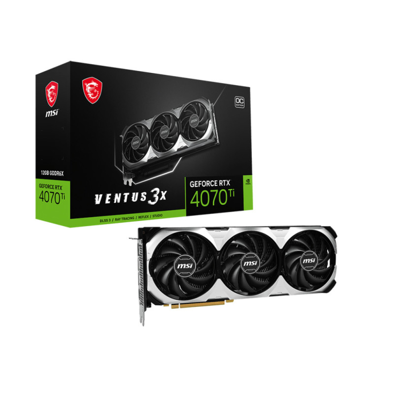 Carte graphique MSI GeForce RTX 4070 Ti ventus 3X 12G OC Carte graphique MSI GeForce RTX 4070 Ti ventus 3X 12G OC