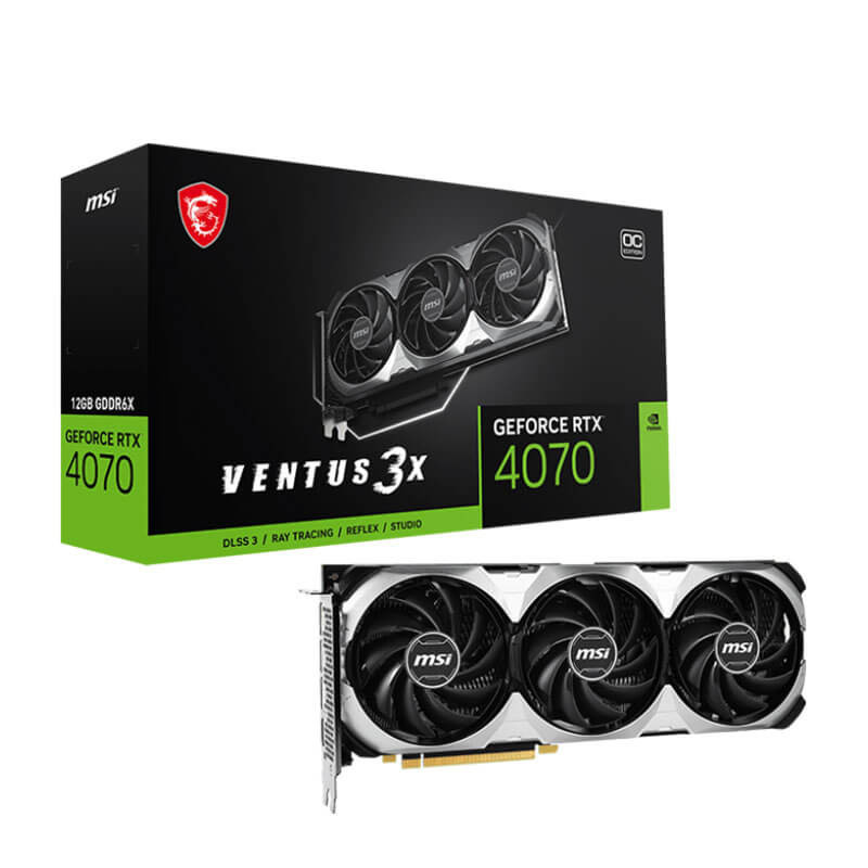 Carte graphique MSI GeForce RTX 4070 VENTUS 3X 12G OC