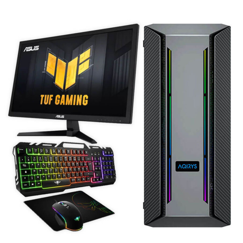 Full Setup Gamer ALPHA-Gaz, I5-10è, GTX 1660, 8G & Ecran Asus Tuf & Pack Gaming SOG