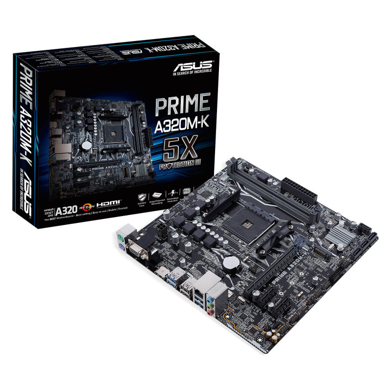 Carte Mère Asus PRIME A320M-K DDR4 Carte Mère Asus PRIME A320M-K DDR4