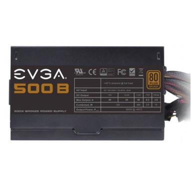 Boite d'alimentation EVGA ATX 500W 80+ Bronze