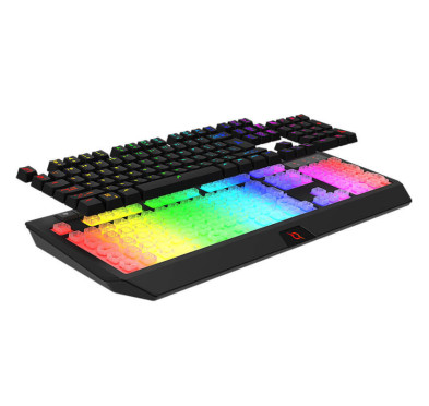 Clavier Gamer Membrane AQIRYS CAPELLA, 100% Anti-ghosting, RGB -Black