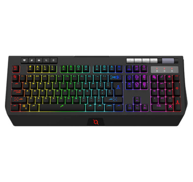 Clavier Gamer Membrane AQIRYS CAPELLA, 100% Anti-ghosting, RGB -Black