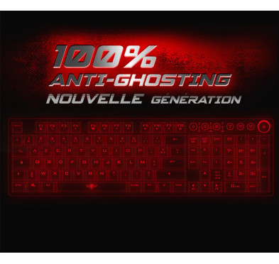 Clavier Gamer Mécanique Sans Fil SOG K1500, 100% Anti-ghosting, RGB