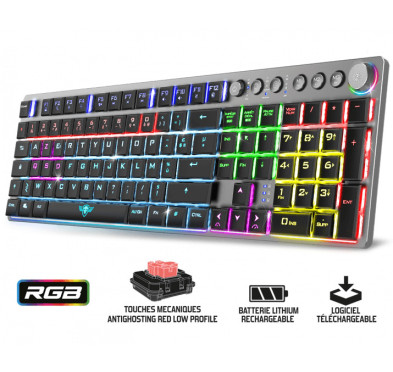 Pack Gamer Sans Fil Clavier Semi-Mécanique & Souris SOG ULT600 RGB