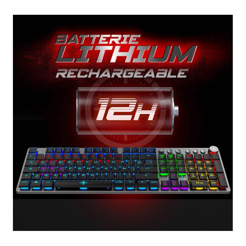 Clavier Gamer Mécanique Sans Fil SOG K1500, 100% Anti-ghosting, RGB Clavier Gamer Mécanique Sans Fil SOG K1500, 100% Anti-ghosting, RGB