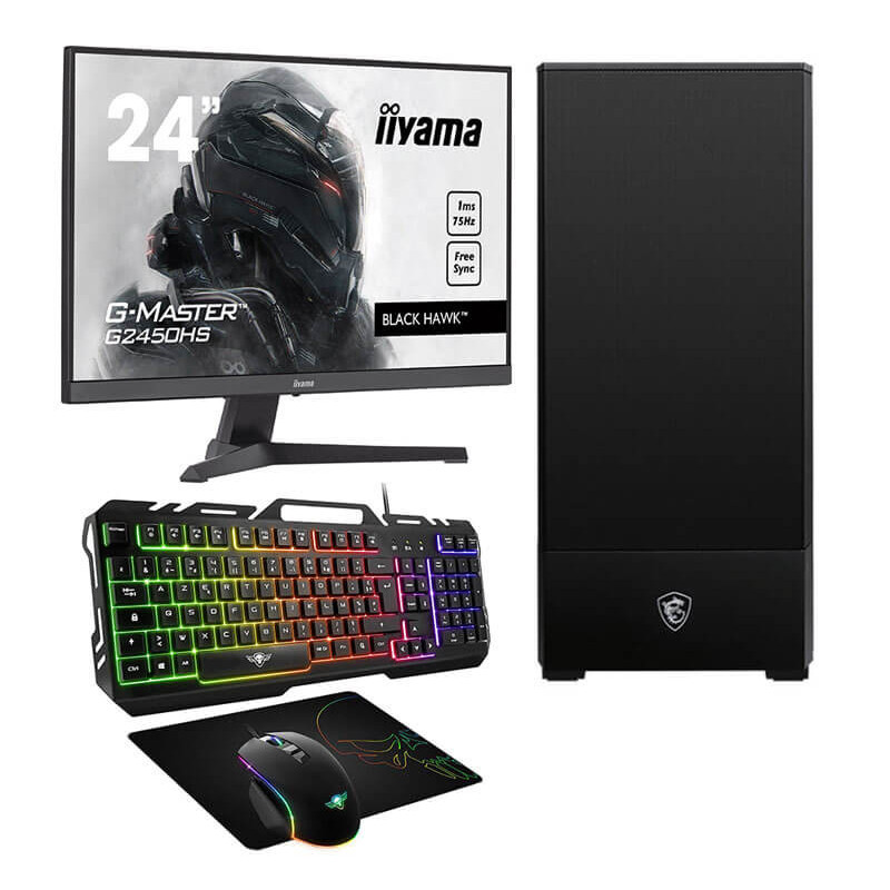 Pc Gamer sur Mesure ALPHA-Issun, i3-10ème, GTX 1650 Ventus XS OCV1, 8Go, 500Go SSD Pc Gamer sur Mesure ALPHA-Issun, i3-10ème, GTX 1650 Ventus XS OCV1, 8Go, 500Go SSD