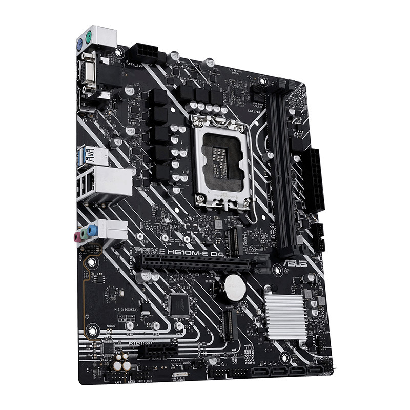 Carte Mère Asus PRIME H610M-E D4-CSM, mic-ATX motherboard DDR4, intel LGA 1700