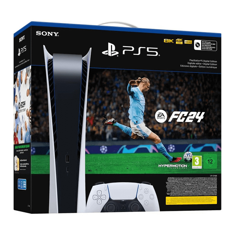 Console SONY PS5 Digital edition + EA SPORTS FC 24 Console SONY PS5 Digital edition + EA SPORTS FC 24
