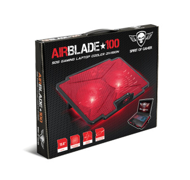 Refroidisseur pour Pc Portable de 15.6" SOG Airblade 100 Rouge
