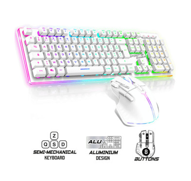 Clavier Gamer Mécanique Sans Fil SOG K1500, 100% Anti-ghosting, RGB - Scoop  gaming