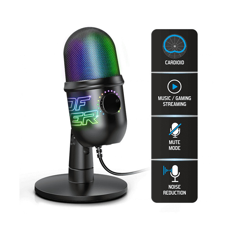 Microphone Spirit Of Gamer EKO-400 RGB Cardioïde Microphone Spirit Of Gamer EKO-400 RGB Cardioïde
