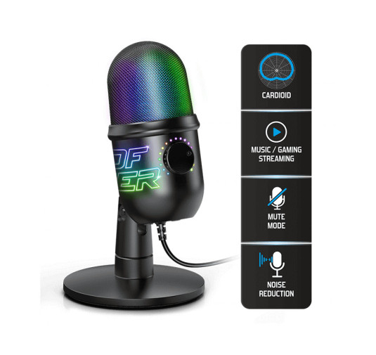 Microphone Spirit Of Gamer EKO-400 RGB Cardioïde