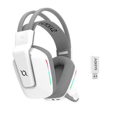 Casque Gamer Sans Fil AQIRYS ALYA stéréo 3D -Blanc