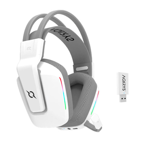 Casque Gamer Sans Fil AQIRYS ALYA stéréo 3D -Blanc