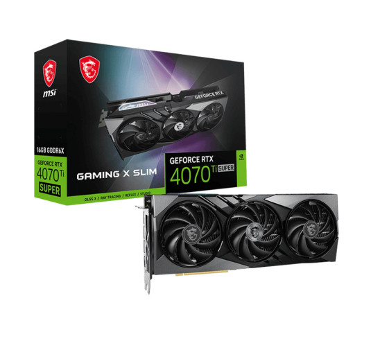 Carte graphique msi GeForce RTX™ 4070 Ti Super 16G Gaming X Slim