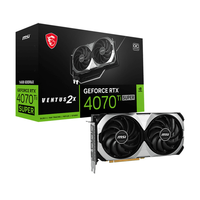Carte graphique msi GeForce RTX™ 4070 Ti Super 16G Ventus 2X OC Carte graphique msi GeForce RTX™ 4070 Ti Super 16G Ventus 2X OC