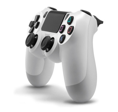 Sony Manette PlayStation 4 officielle, DUALSHOCK 4, Sans fil, Batterie rechargeable -Glacier White