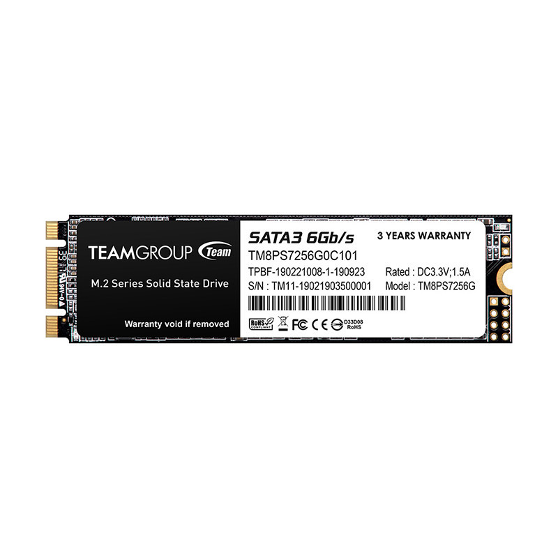 Disque Dur Interne SSD M.2 TeamGroup MS30 M.2 2280 SATA -256Go Disque Dur Interne SSD M.2 TeamGroup MS30 M.2 2280 SATA -256Go