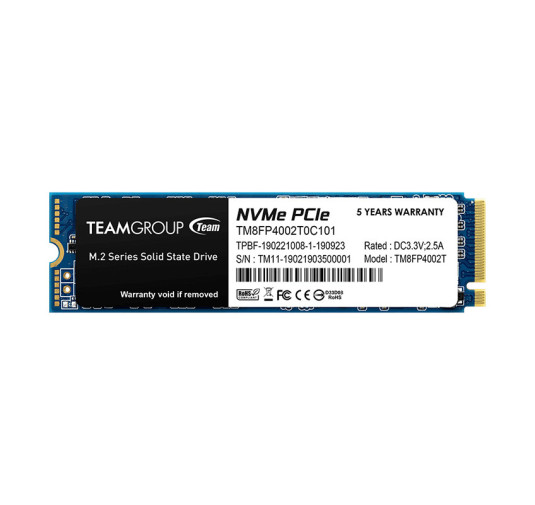 Disque Dur Interne SSD M.2 TeamGroup MP34 M.2 2280 SATA  -2 To