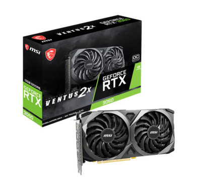 Carte graphique MSI GeForce RTX 3060 VENTUS 2X OC - 12Go GDDR6