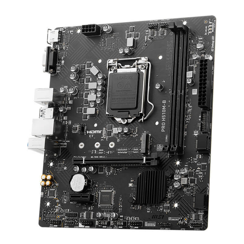 Carte Mère MSI PRO H510M-B - intel 10è - DDR4 - LGA 1200 Carte Mère MSI PRO H510M-B - intel 10è - DDR4 - LGA 1200
