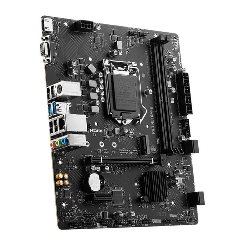 Carte Mère MSI PRO H510M-B - intel 10è - DDR4 - LGA 1200