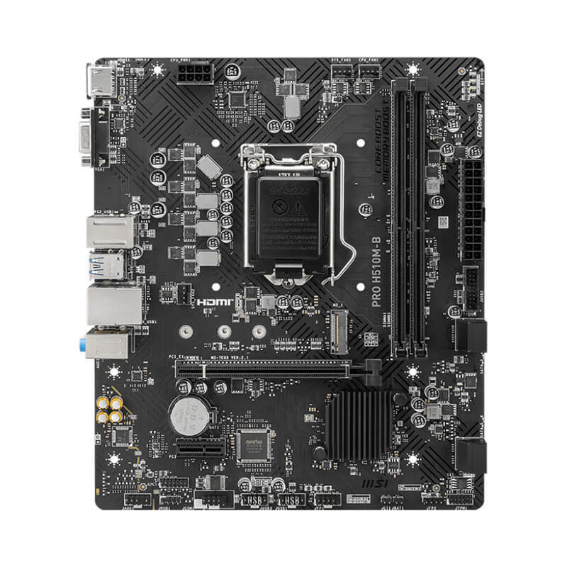 Carte Mère MSI PRO H510M-B - intel 10è - DDR4 - LGA 1200 Carte Mère MSI PRO H510M-B - intel 10è - DDR4 - LGA 1200
