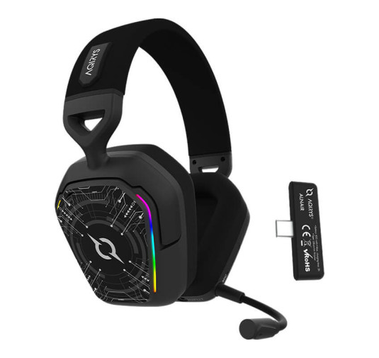 Casque Gamer Sans Fil AQIRYS ALNAIR stéréo 3D -Noir