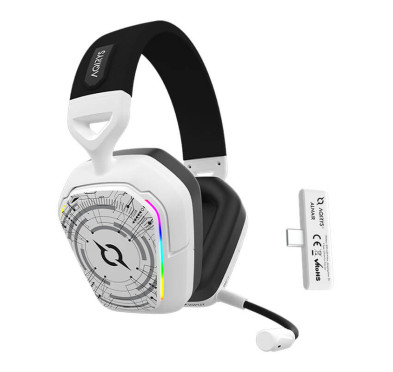 Casque Gamer Sans Fil AQIRYS ALNAIR stéréo 3D -Blanc