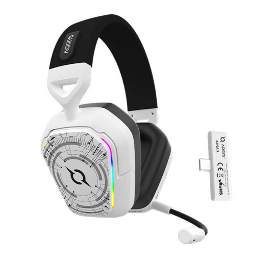 Casque Gamer Sans Fil AQIRYS ALNAIR stéréo 3D -Blanc