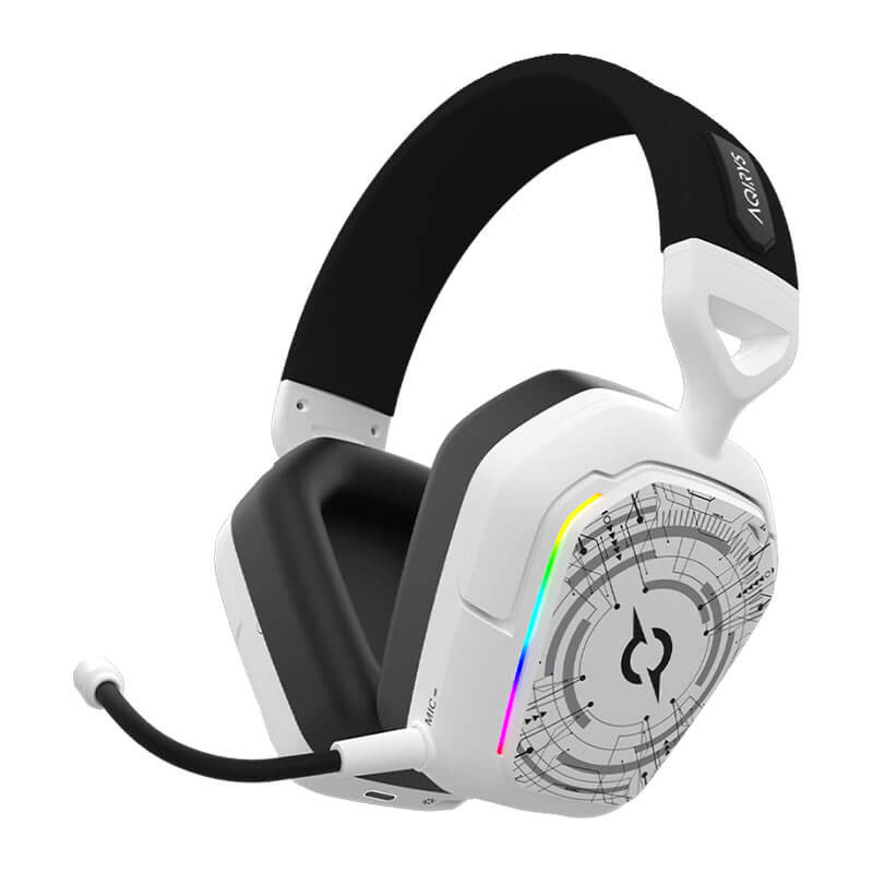 Casque Gamer Sans Fil AQIRYS ALNAIR stéréo 3D -Blanc