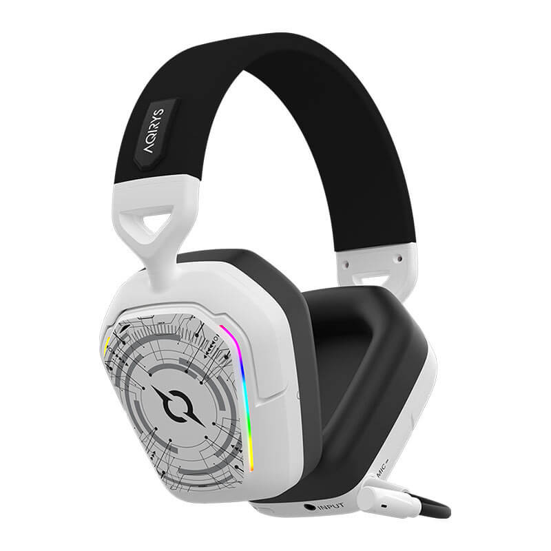 Casque Gamer Sans Fil AQIRYS ALNAIR stéréo 3D -Blanc Casque Gamer Sans Fil AQIRYS ALNAIR stéréo 3D -Blanc