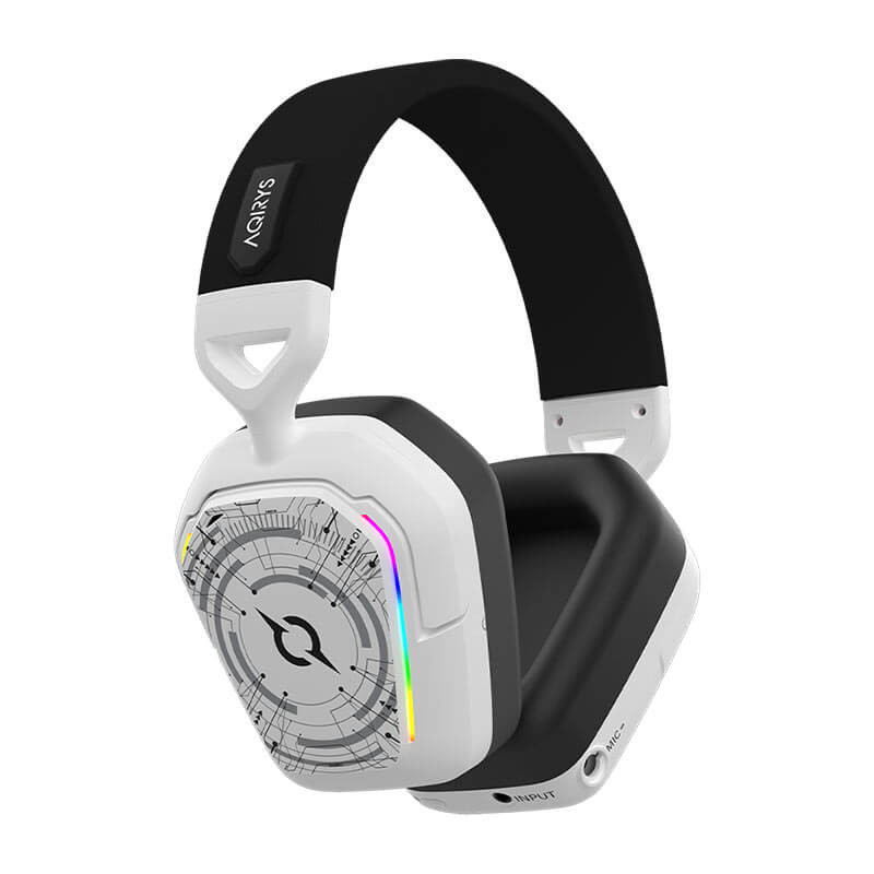 Casque Gamer Sans Fil AQIRYS ALNAIR stéréo 3D -Blanc Casque Gamer Sans Fil AQIRYS ALNAIR stéréo 3D -Blanc