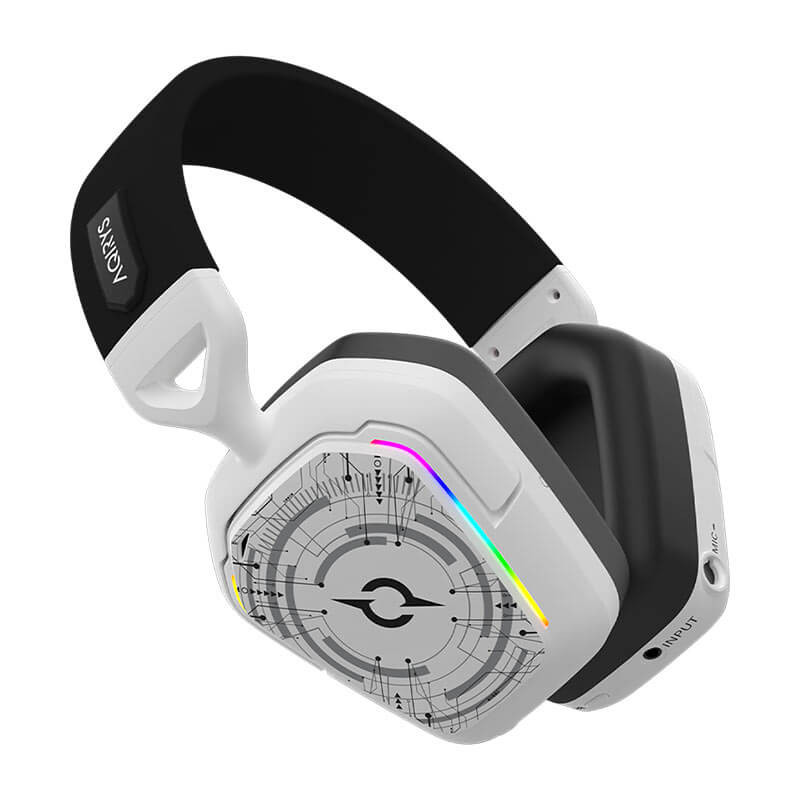 Casque Gamer Sans Fil AQIRYS ALNAIR stéréo 3D -Blanc Casque Gamer Sans Fil AQIRYS ALNAIR stéréo 3D -Blanc