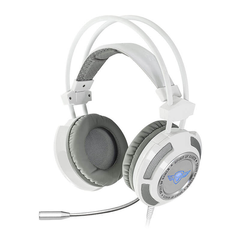 Casque Gaming Spirit of Gamer Elite-H70 - son surround 7.1 virtuel - Blanc