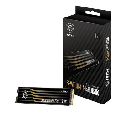 Disque dur interne SSD MSI Spatium M480 Pro PCIe 4.0 NVMe M.2 - 1To