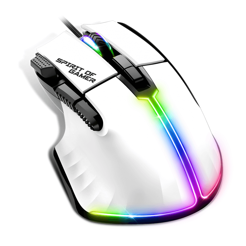 Souris Gaming Spirit of Gamer PRO M5 RGB - White Souris Gaming Spirit of Gamer PRO M5 RGB - White