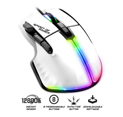 Souris Gaming Spirit of Gamer PRO M5 RGB - White