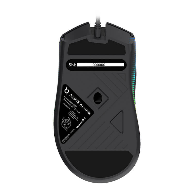 Souris Gamer Aqirys Phoenix Noir (RGB) - 12000 dpi Souris Gamer Aqirys Phoenix Noir (RGB) - 12000 dpi